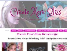 Tablet Screenshot of createmorebliss.com